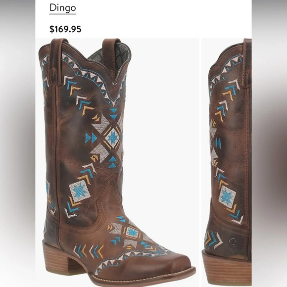 Dingo Women's Mesa Leather Regular Calf Boots NEW 8.5 - Picture 1 of 8